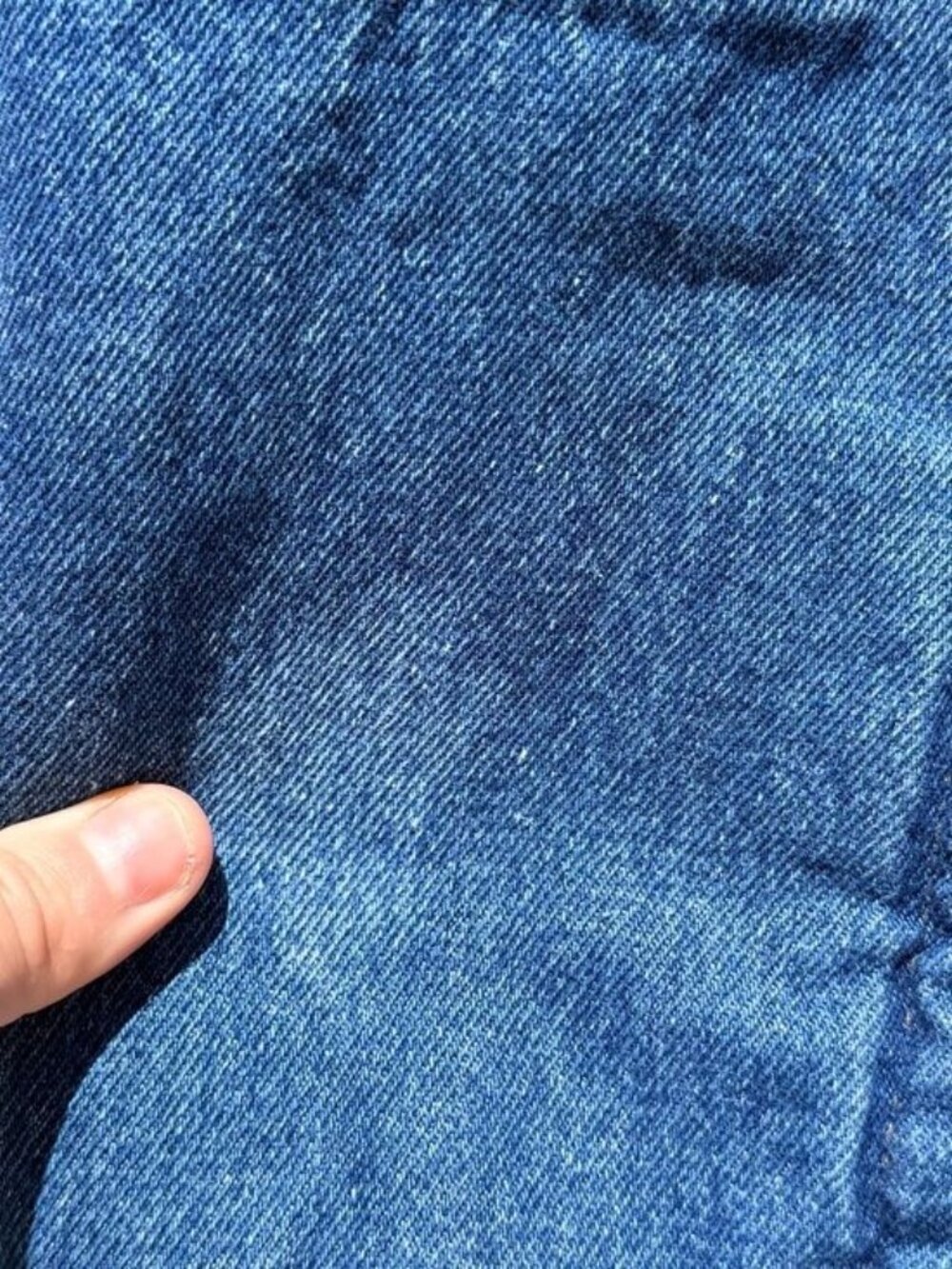 American Apparel Women's XS/S Oversized Sherpa Lined Jean Jacket Men's XS - Picture 6 of 10